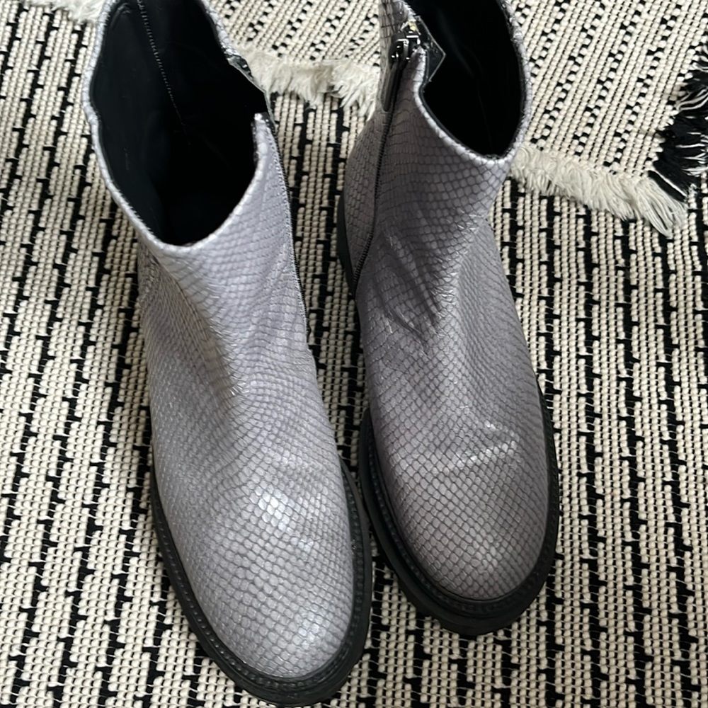 Pons Quintana grey leather bootie